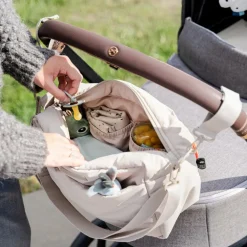 Sac à poussette matelassé Sable