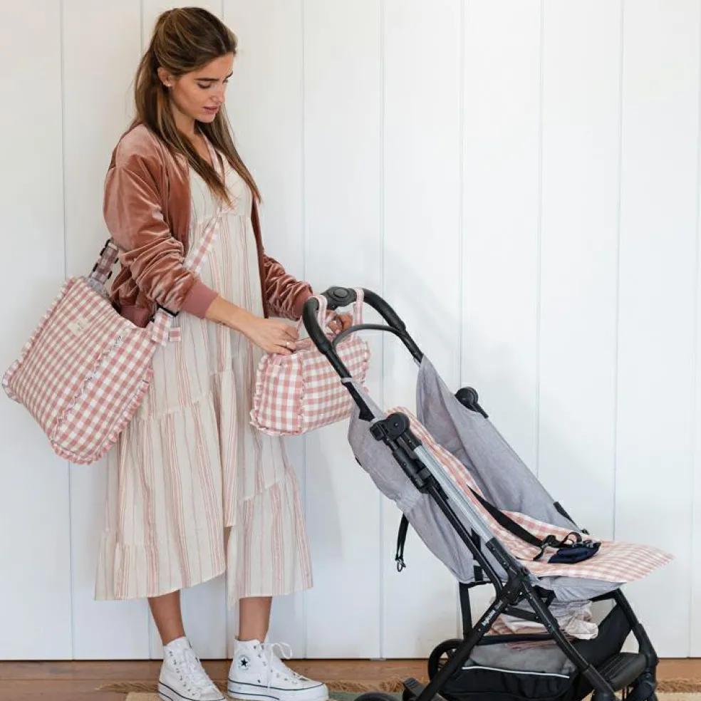 Sac à poussette Remy rose