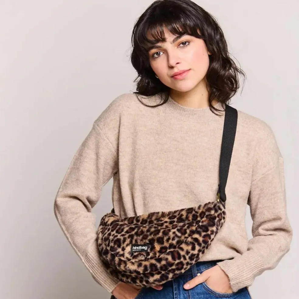 Sac banane Andrea Teddy Léopard