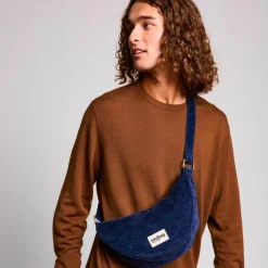 Sac banane Andrea Velours Marine