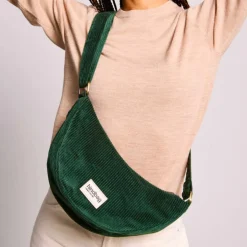 Sac banane Andrea Velours Sapin