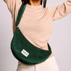 Sac banane Andrea Velours Sapin