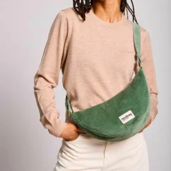 Sac banane Andrea Velours Vert d'eau