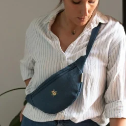 Sac banane bleu pétrole (personnalisable)