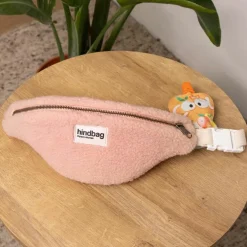 Sac banane enfant Augustin Teddy Rose poudrée