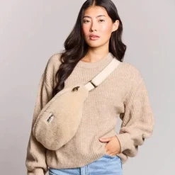 Sac banane L Sasha Teddy Beige