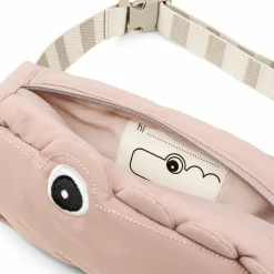 Sac banane matelassé enfant Croco Rose