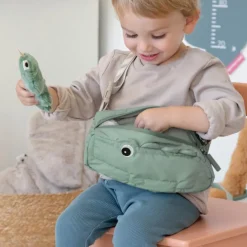 Sac banane matelassé enfant Croco Rose