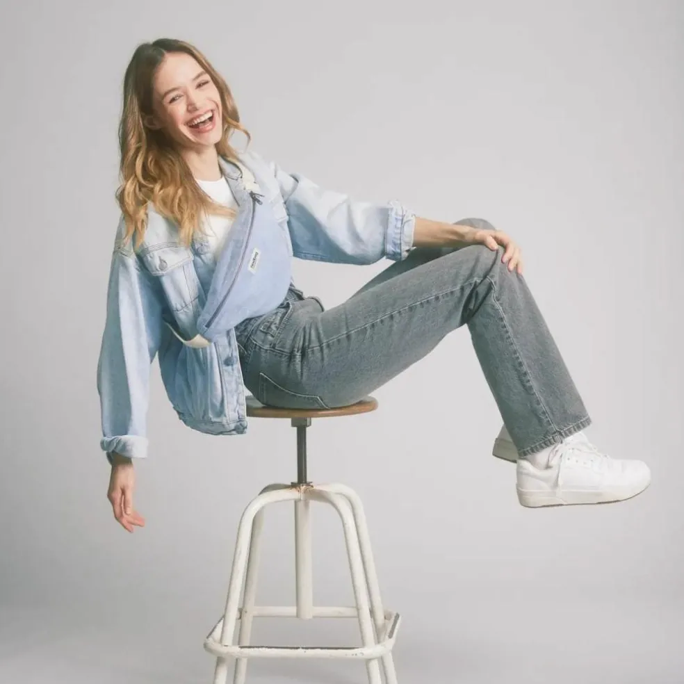 Sac banane Olivia Denim Bleu