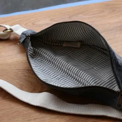 Sac banane Olivia Denim Gris