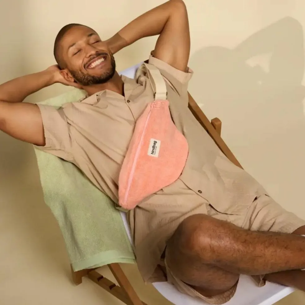 Sac banane Olivia en éponge Rose