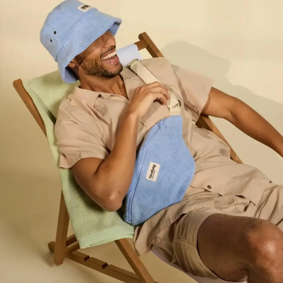 Sac banane Olivia en éponge Bleu