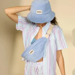 Sac banane Olivia en éponge Bleu