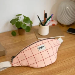 Sac banane Olivia Le Carnet Rose-Rouge