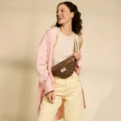 Sac banane Olivia Léopard Cannelle