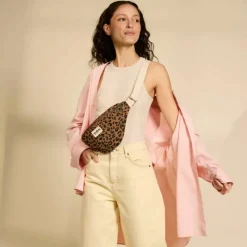 Sac banane Olivia Léopard Cannelle