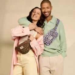 Sac banane Olivia Léopard Cannelle