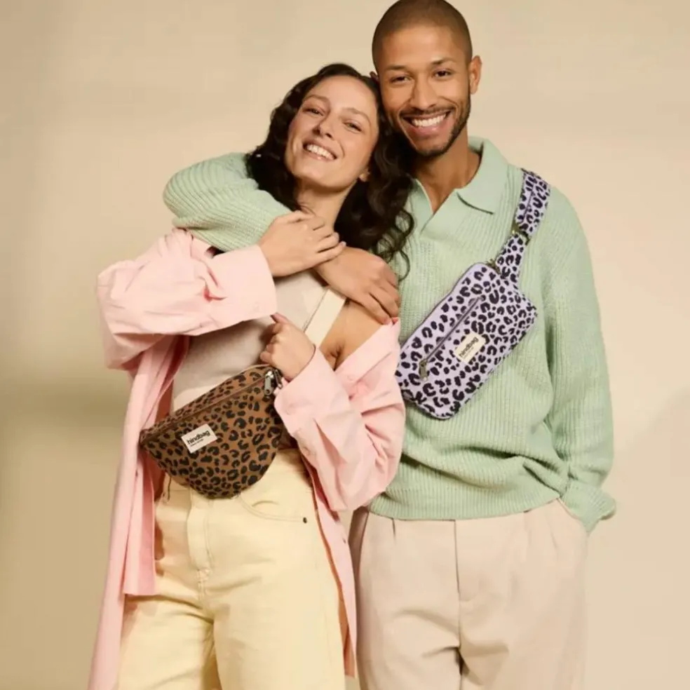 Sac banane Olivia Léopard Cannelle