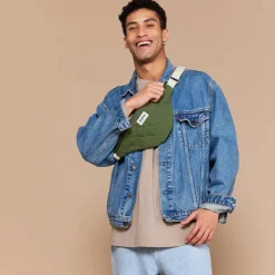 Sac banane Olivia matelassé Olive