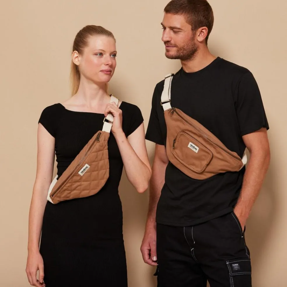 Sac banane Olivia matelassé Cannelle