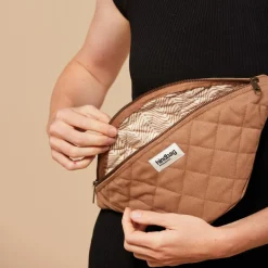 Sac banane Olivia matelassé Cannelle