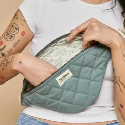 Sac banane Olivia matelassé Sauge