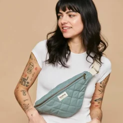 Sac banane Olivia matelassé Sauge