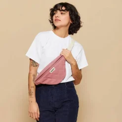 Sac banane Olivia matelassé Rose Blush