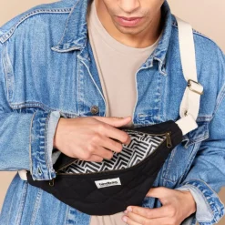 Sac banane Olivia matelassé Noir