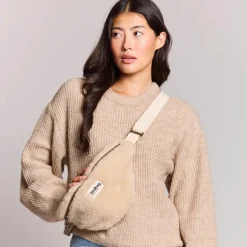 Sac banane Olivia Teddy Beige