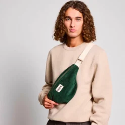 Sac banane Olivia Velours Sapin