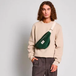 Sac banane Olivia Velours Sapin