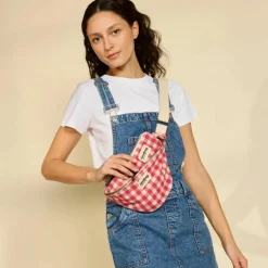 Sac banane Olivia Vichy Rose