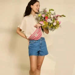 Sac banane Olivia Vichy Rose