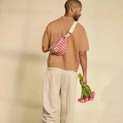 Sac banane Olivia Vichy Rose