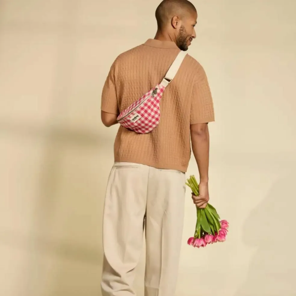 Sac banane Olivia Vichy Rose