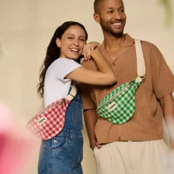 Sac banane Olivia Vichy Rose