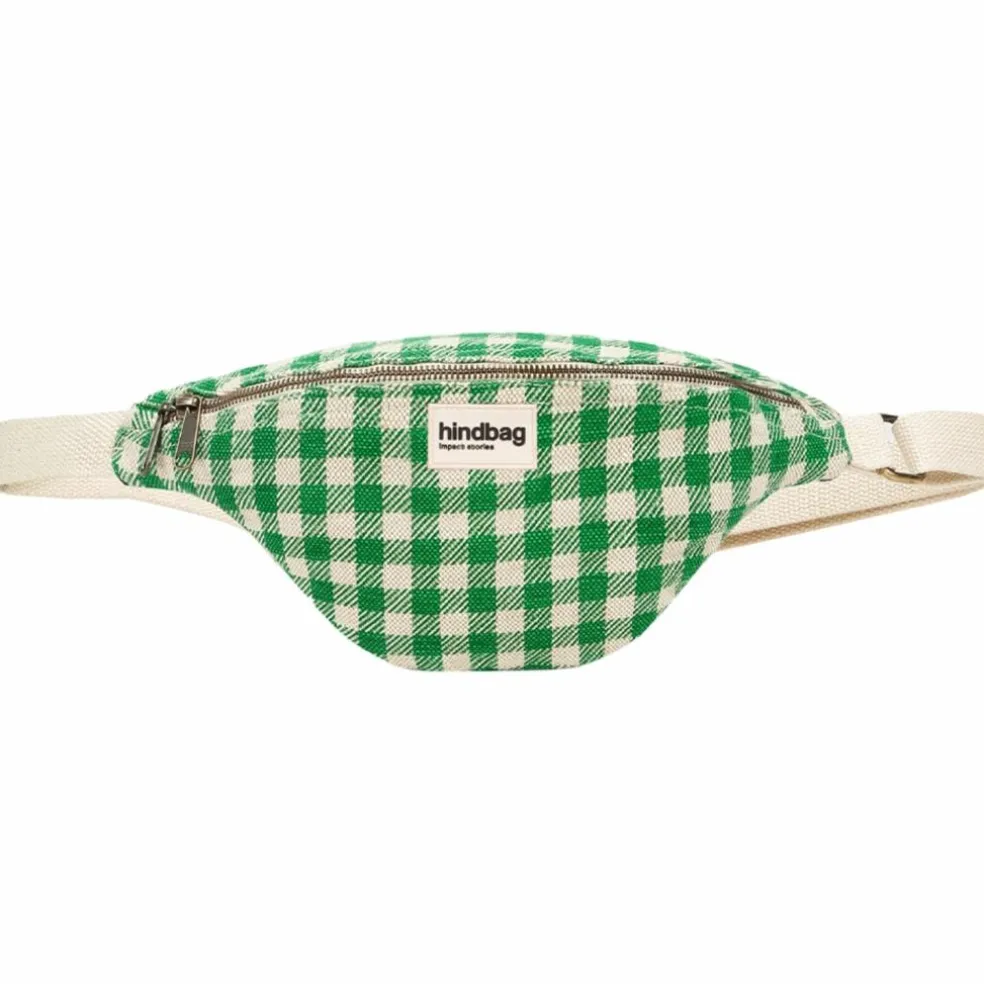 Sac banane Olivia Vichy Vert