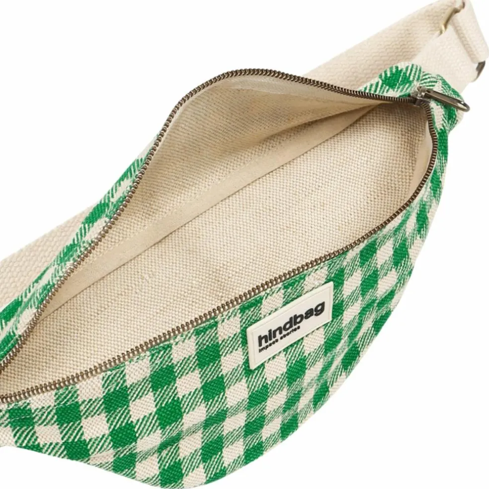 Sac banane Olivia Vichy Vert