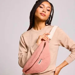 Sac banane Sasha L Teddy Rose poudrée