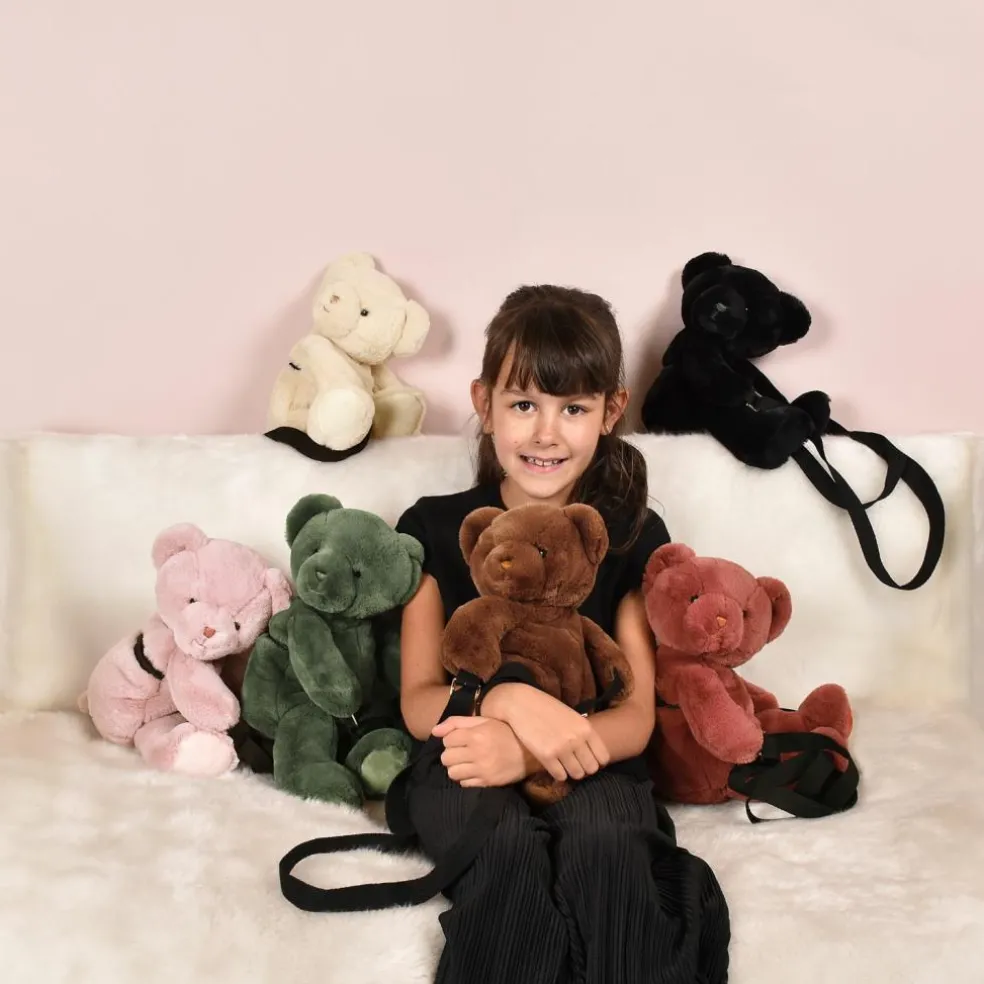 Sac bandoulière Doudou Ours terracotta (30 cm)