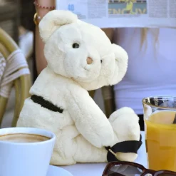 Sac bandoulière Doudou Ours ivoire (30 cm)