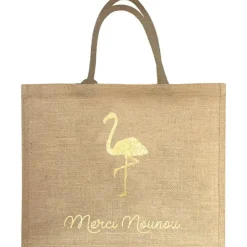 Sac cabas Nounou Flamant (personnalisable)