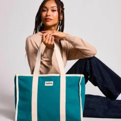 Sac cabas Oscar Bleu Paon