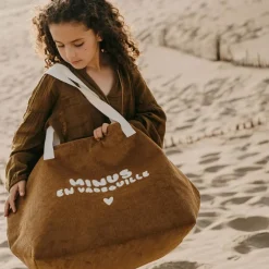 Sac cabas XL velours Minus en vadrouille