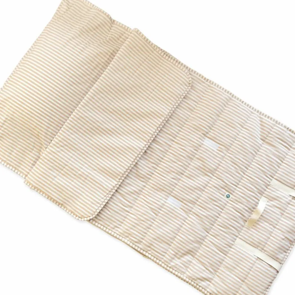 Sac de couchage en coton bio Rayé Ambre (70 x 130 cm)