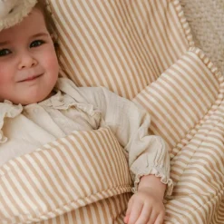 Sac de couchage en coton bio Rayé Ambre (70 x 130 cm)