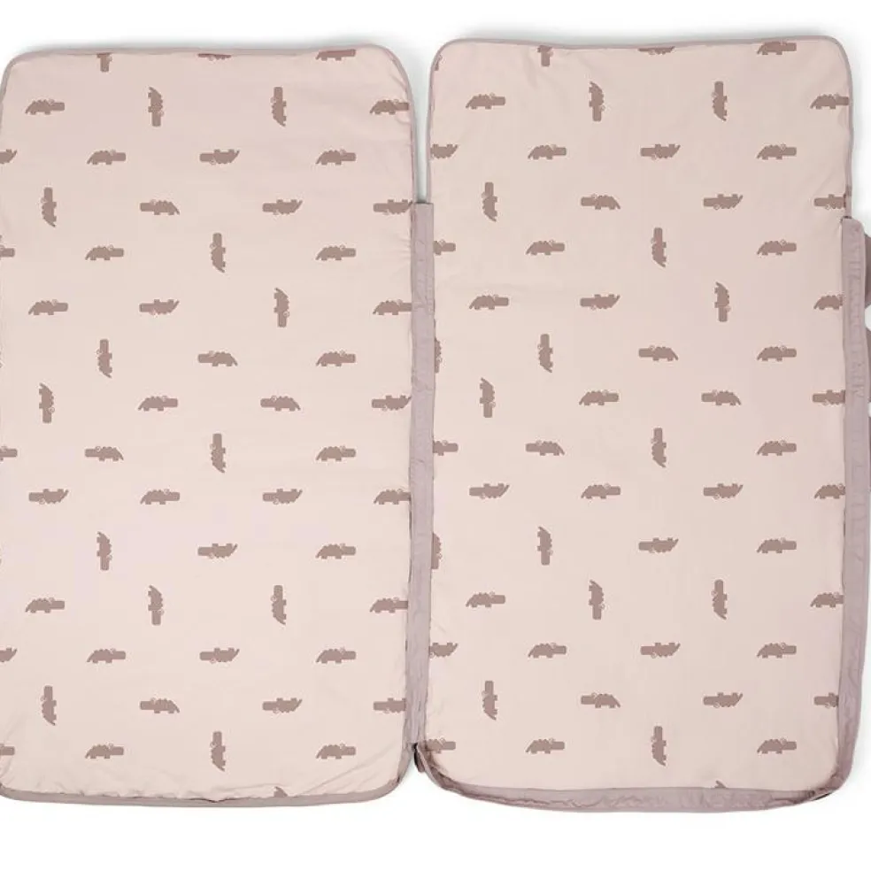 Sac de couchage matelassé Croco rose