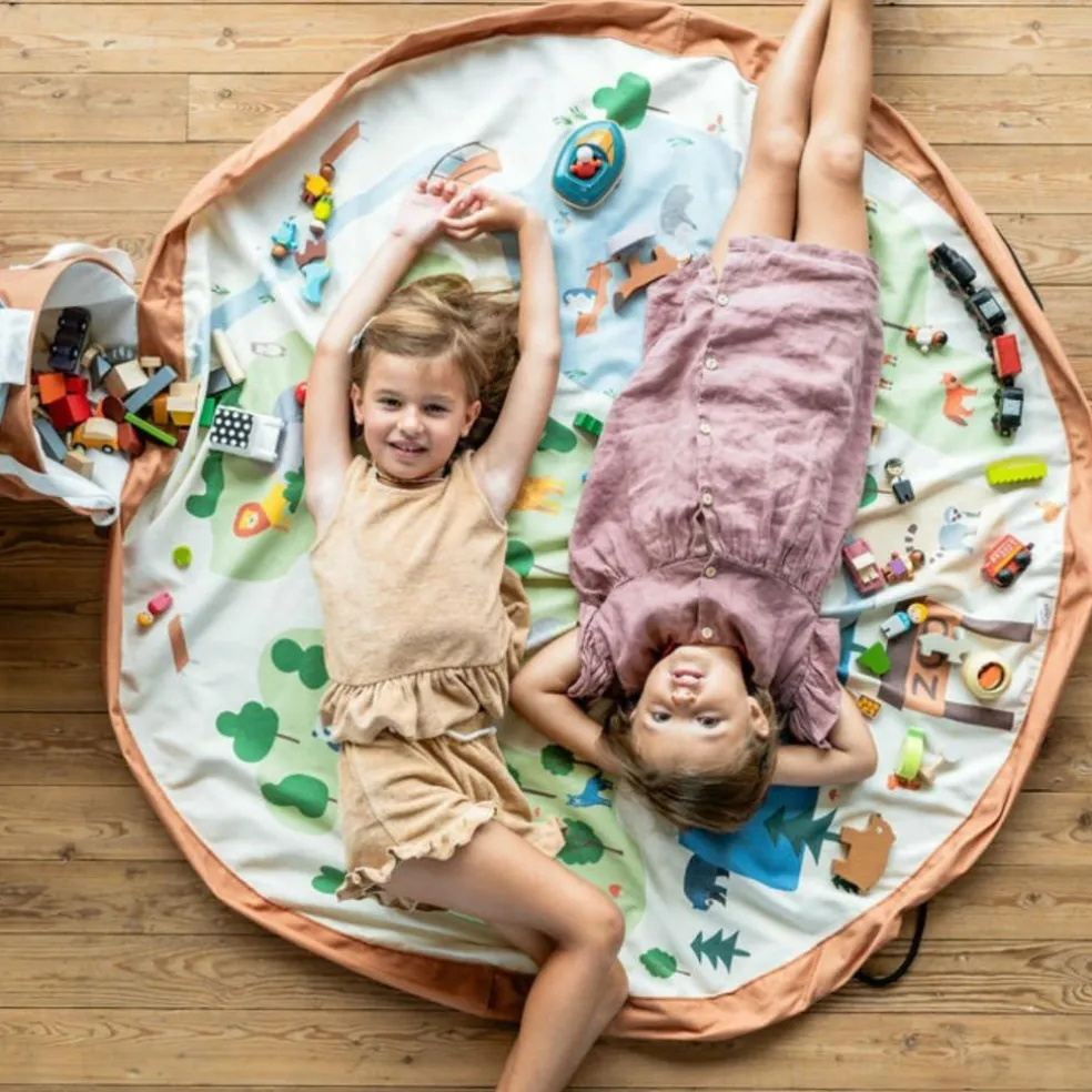 Sac de rangement et tapis de jeu 2 en 1 Soo Zoo