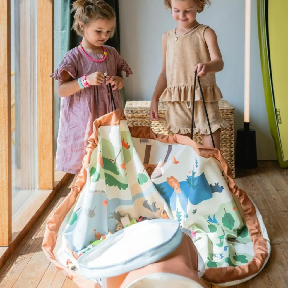 Sac de rangement et tapis de jeu 2 en 1 Soo Zoo